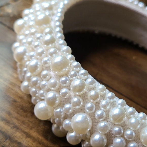 NWOT BHLDN Pearl Embellished Headband. - Picture 2 of 6